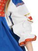 Русский народный костюм "Забава" детский льняной синий сарафан и блузка 1-6 лет фото 4 — Samogon-sam.ru