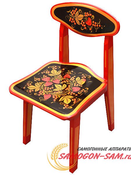 Детский стул с художественной росписью Хохлома, арт. 73020000000 фото 1 — Samogon-sam.ru