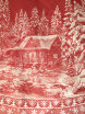 Скатерть круглая "Зима" красная d-178 см фото 3 — Samogon-sam.ru