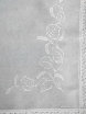 Скатерть «Березка» прямоугольная серая со светлым кружевом и кружевной вышивкой арт. 11ст-326, 180х150 фото 3 — Samogon-sam.ru